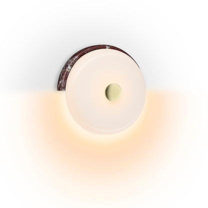 Design By Us Trip Wall Lamp Burgundy Marble/Glossy Opal