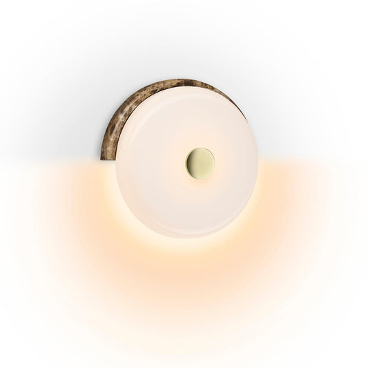 Design By Us Trip Wall Lamp Dark Emperador Marble/Glossy Opal
