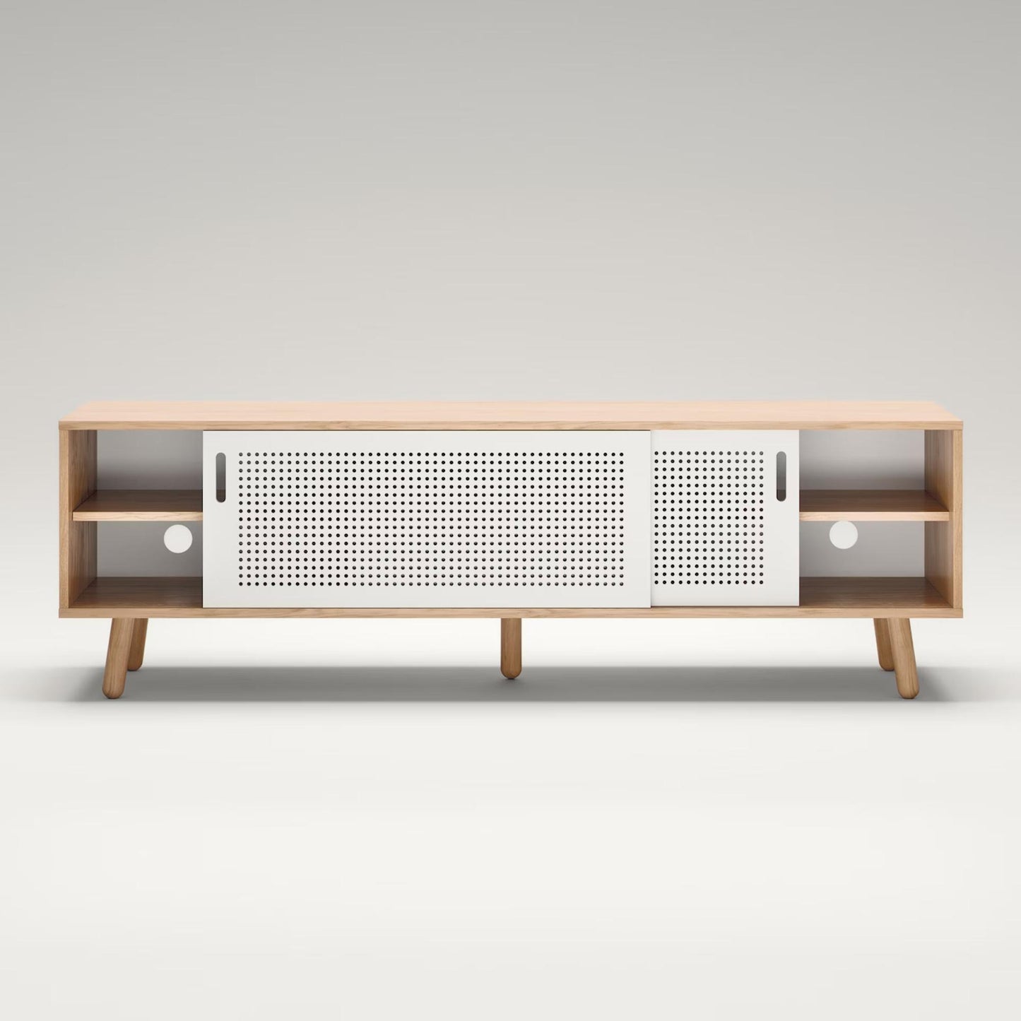Department Ray TV Bench 180 cm Oak/White