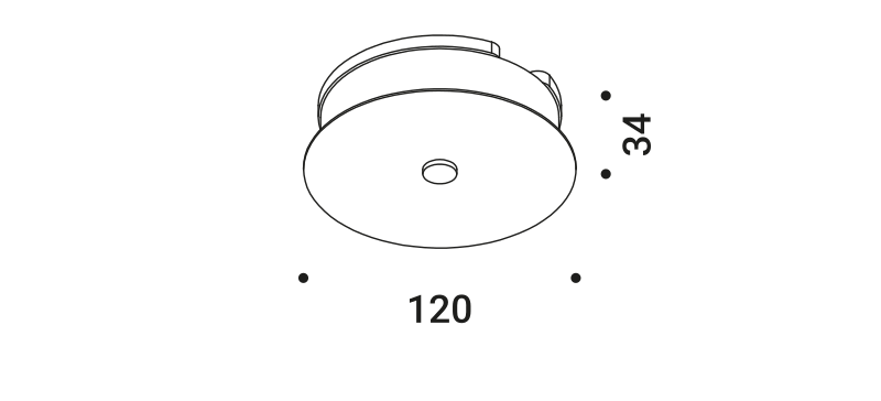 Davide Groppi SIMBIOSI Rose - Technical Drawing