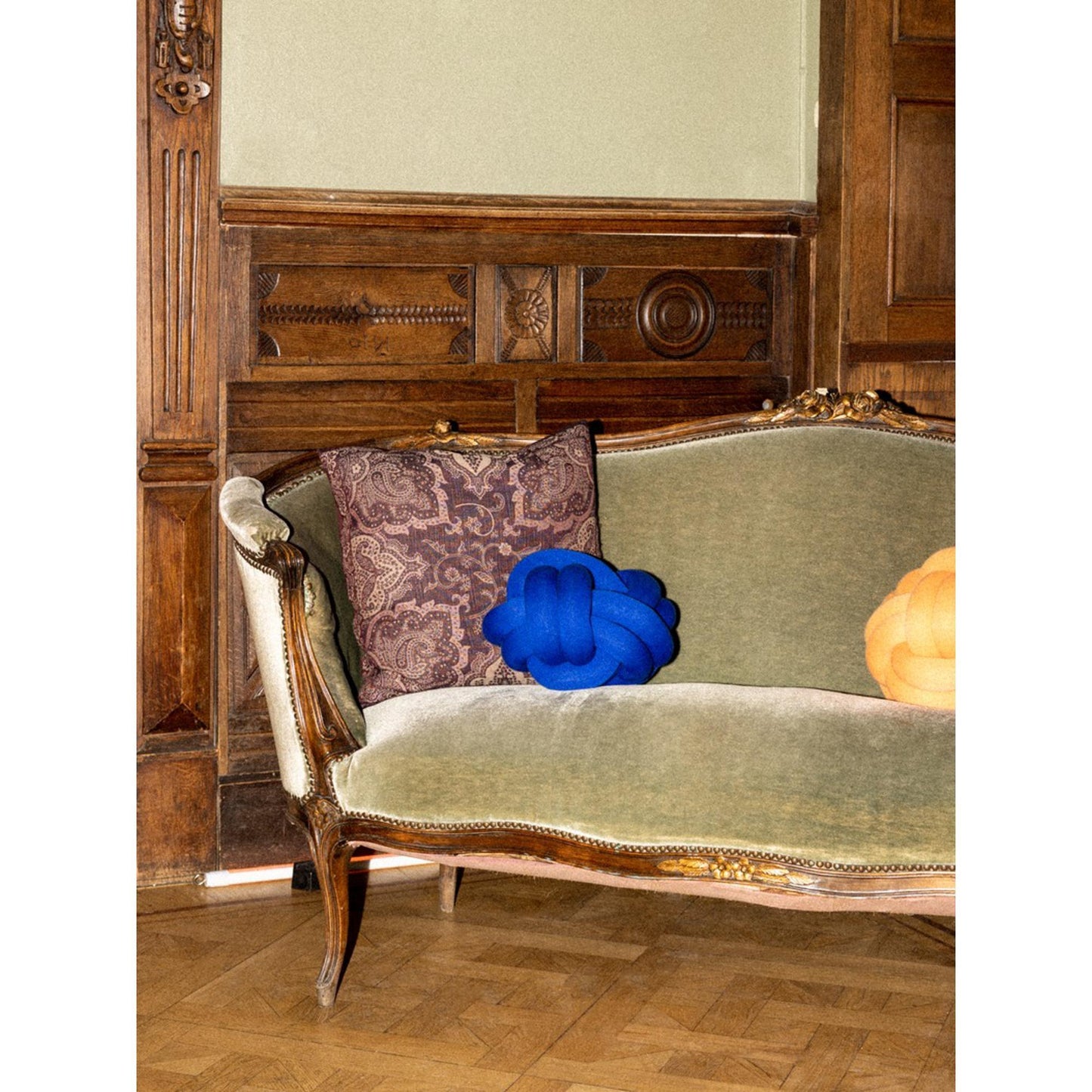 Design House Stockholm Knot Cushion Blue