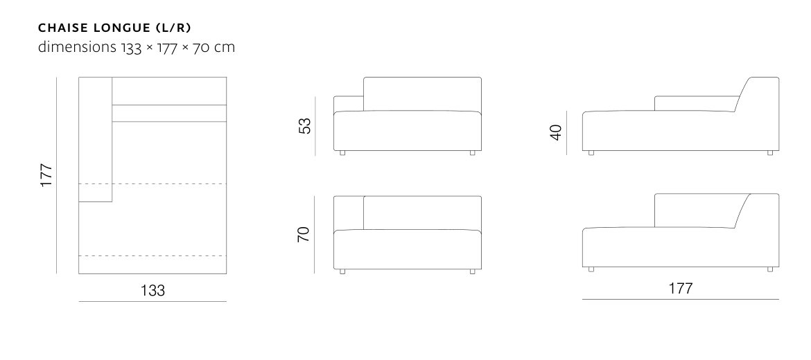 Cloud Chaise Longue Module Diagram