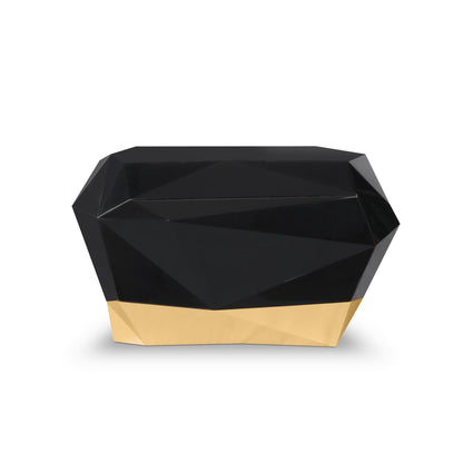 Diamond - Rounded Wooden Bedside Table With Drawers by Boca Do Lobo