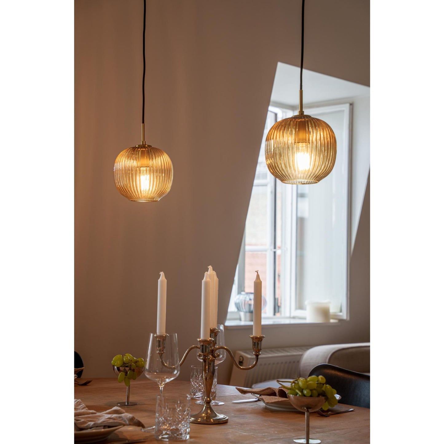 Edgeform Vibra Pendant Ø18 Amber