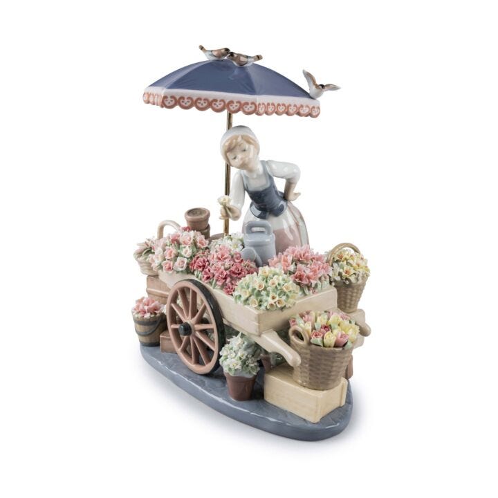 Flowers of The Season Woman Sculpture by Lladró