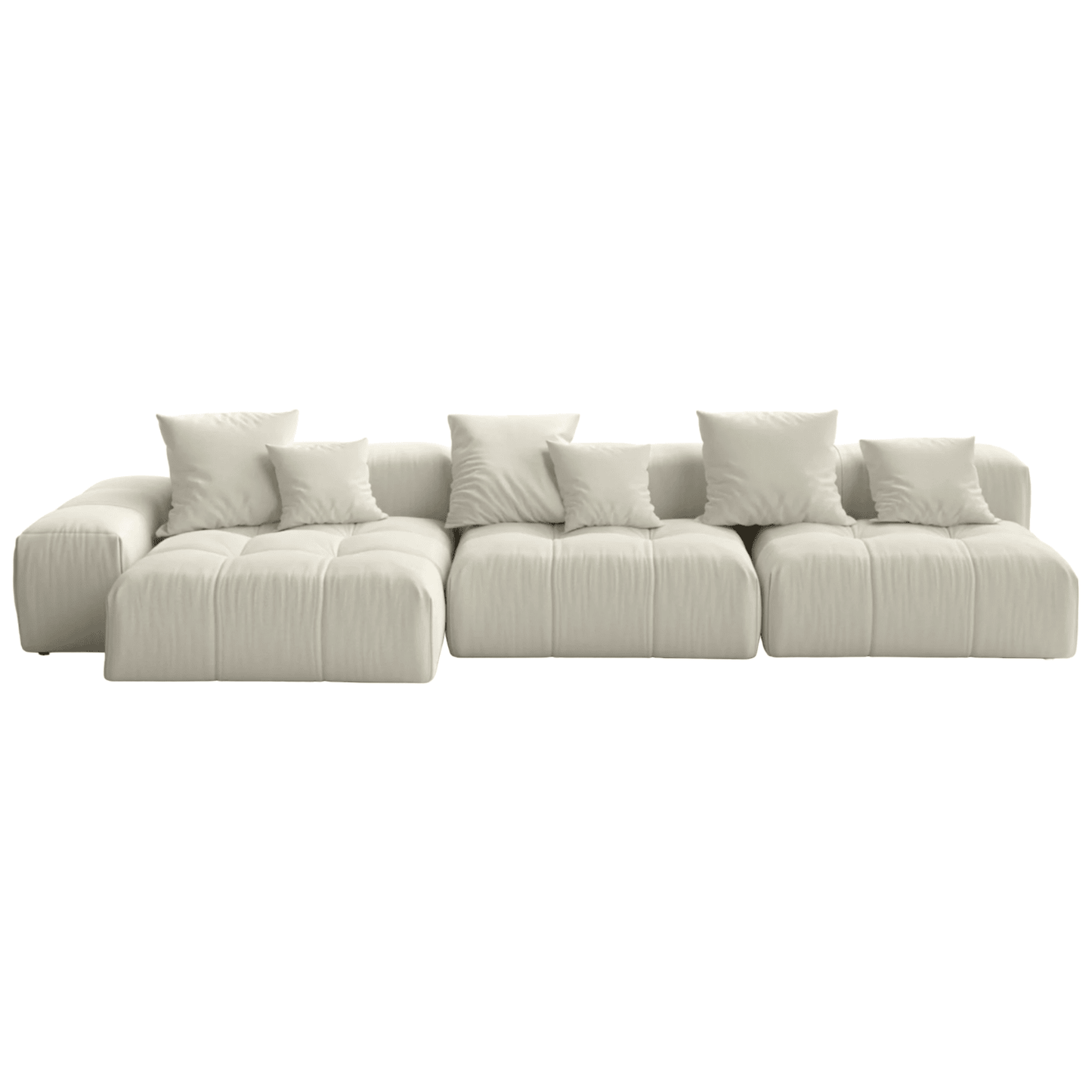 PIXEL - Sectional fabric sofa with removable cover