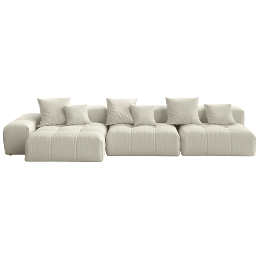 PIXEL - Sectional fabric sofa with removable cover