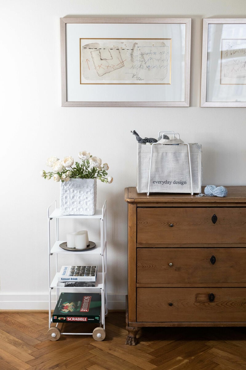 Hanko trolley, white