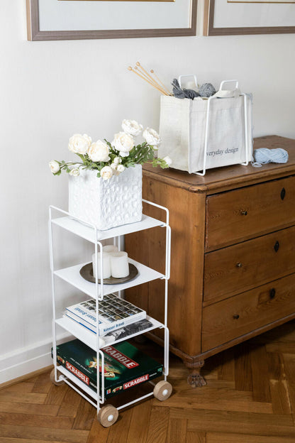 Hanko trolley, white