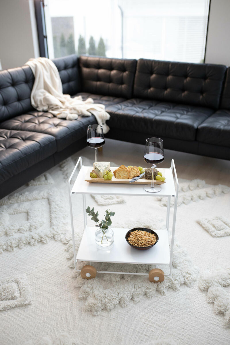 Tampere serving trolley, white