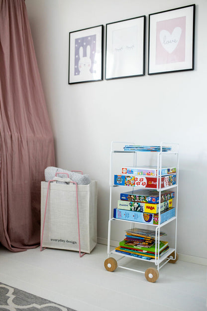 Hanko trolley, white