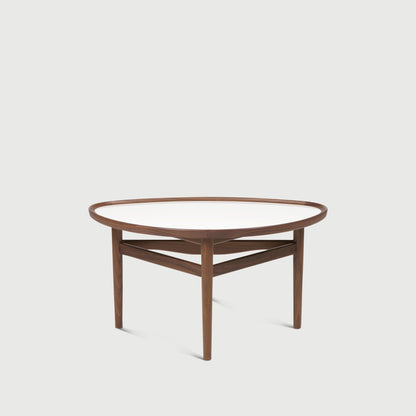 THE EYE TABLE by House of Finn Juhl #Walnut / White High Gloss Laminate
