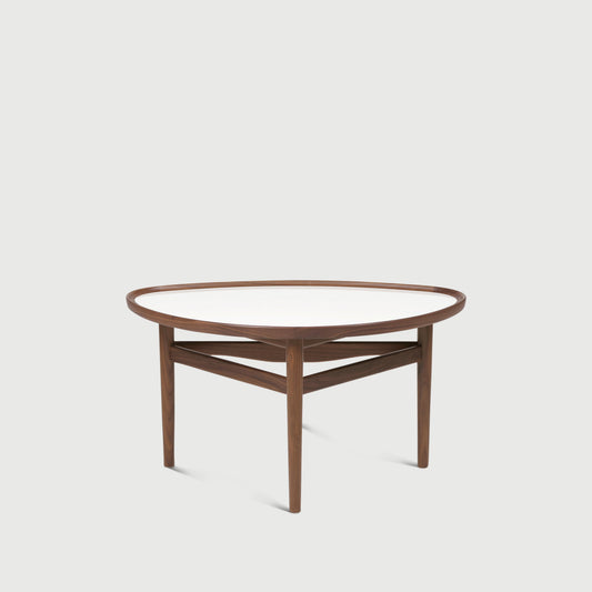 THE EYE TABLE by House of Finn Juhl #Walnut / White High Gloss Laminate