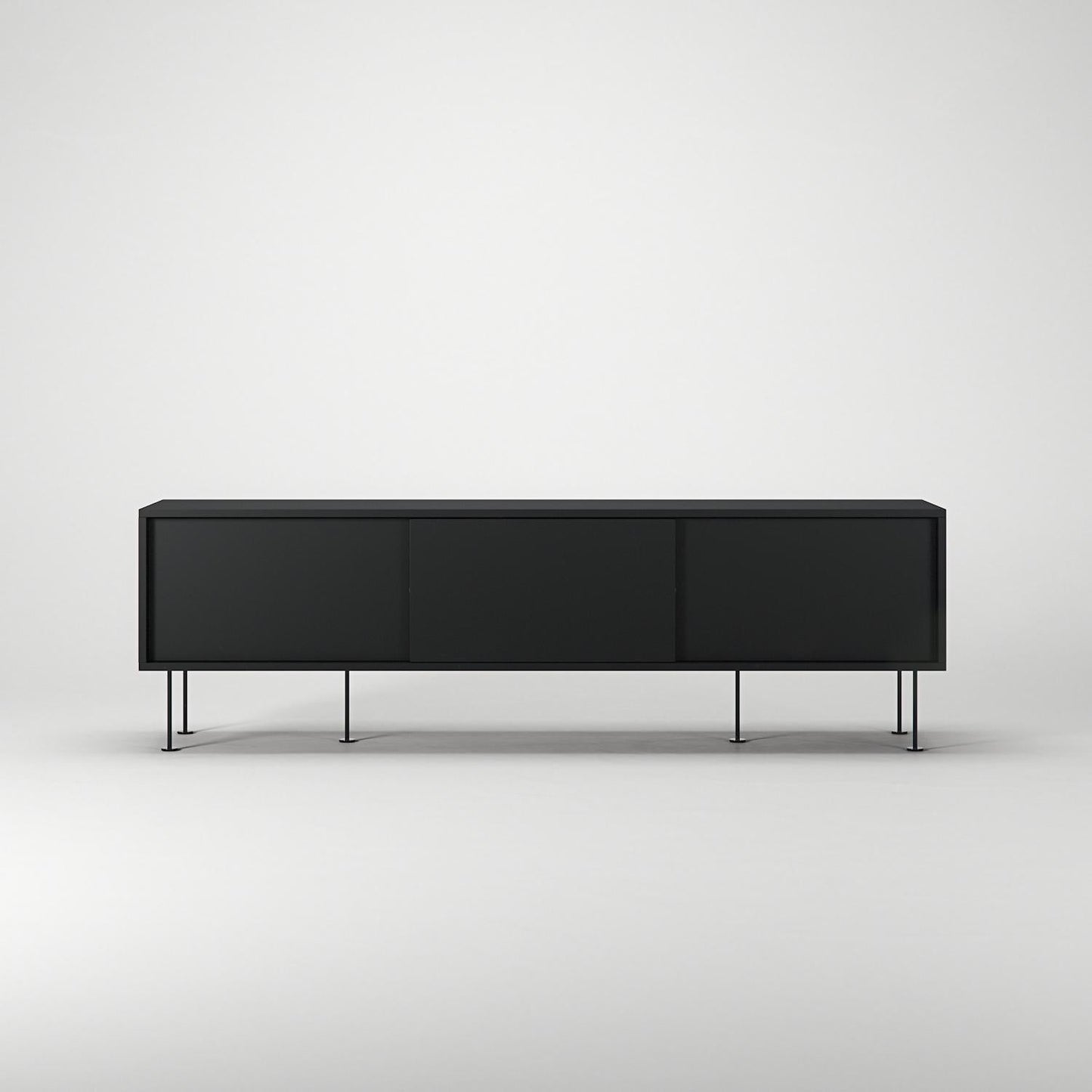 Decotique Vogue TV Bench With Legs 180 Anthracite/ Black