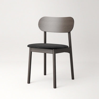 Decotique Elephant Dining Chair Dark Oak/Black Velvet