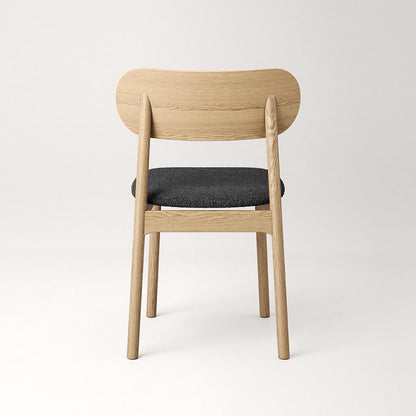 Decotique Elephant Dining Chair Natural Oak/Anthracite Bouclé
