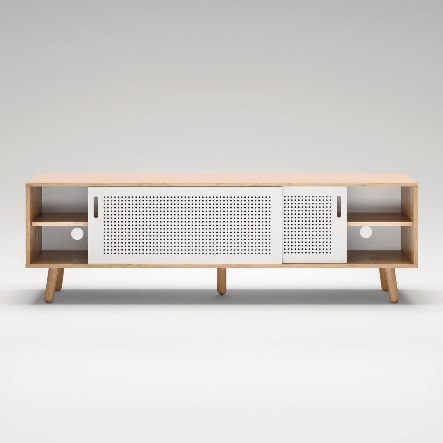 Department Ray TV Bench 180 cm Oak/White