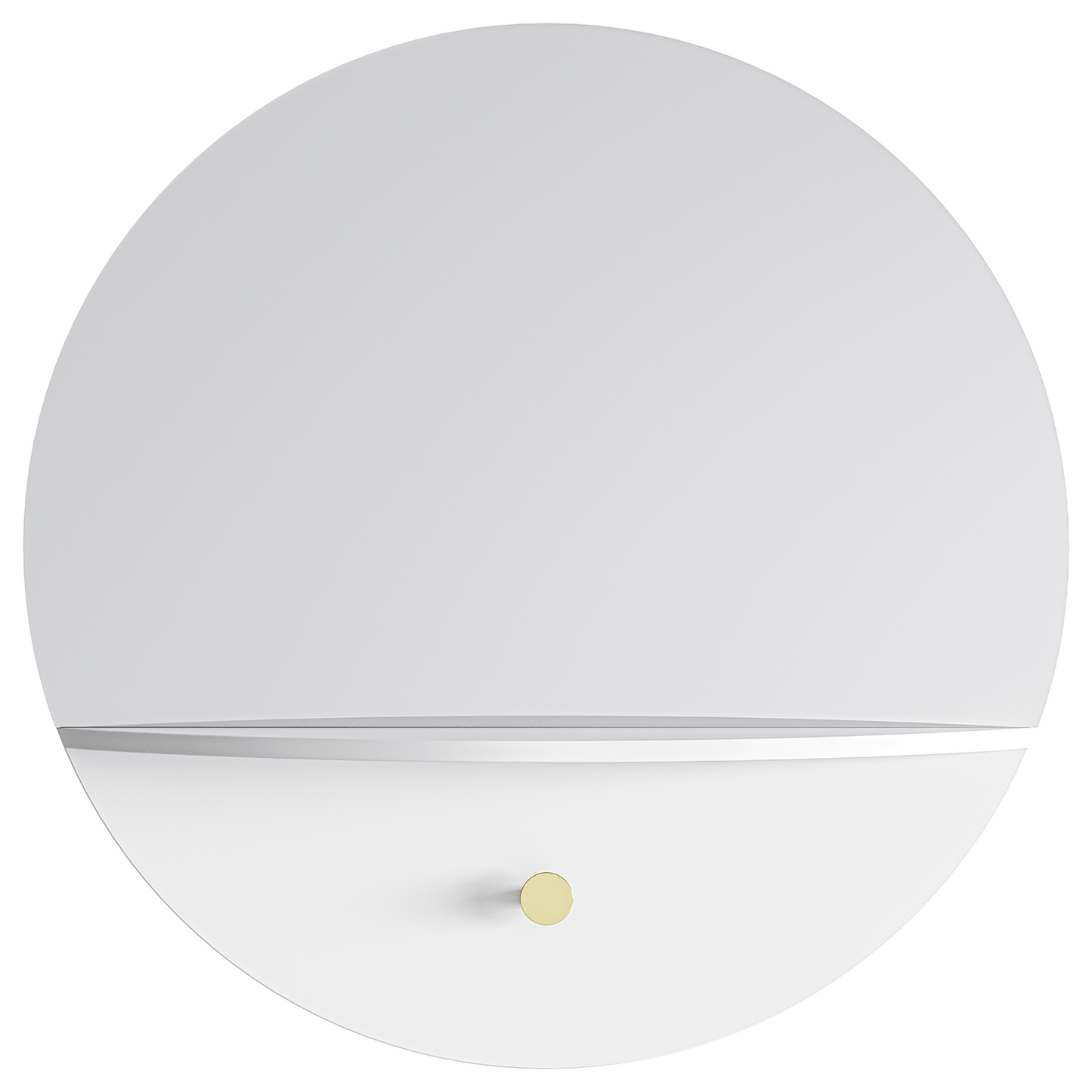 Department Pie B Wall Mirror 60 White