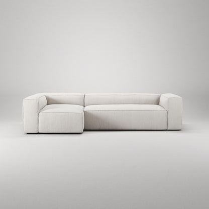 Decotique Grand 4-Seater Sofa Divan Left Steam/ White
