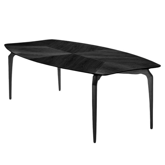 Rectangular Solid Wood Dining Table Gaulino by Bd Barcelona Design #Black