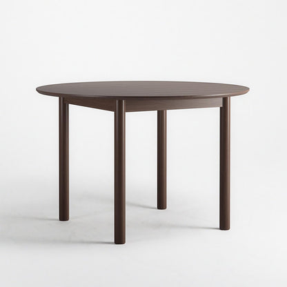 Department Wood Dining Table Ø110 cm Dark Oak
