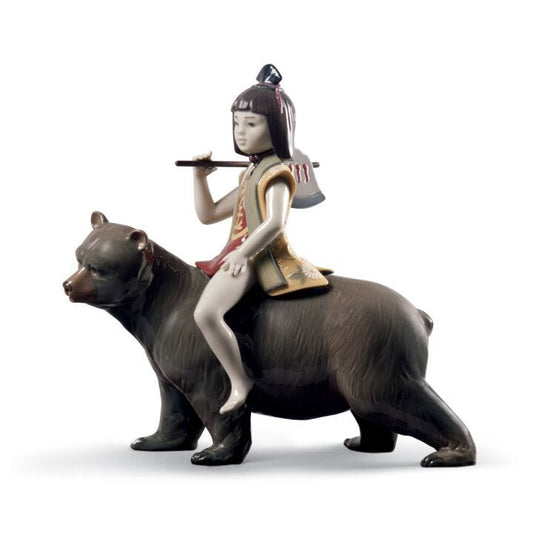 Kintaro and The Bear Figurine by Lladró