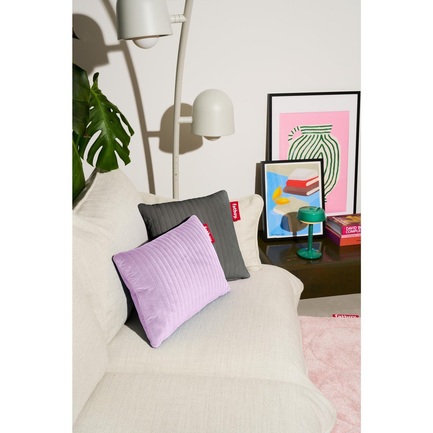 Fatboy Hotspot Cushion Line Quadro Velvet Taupe
