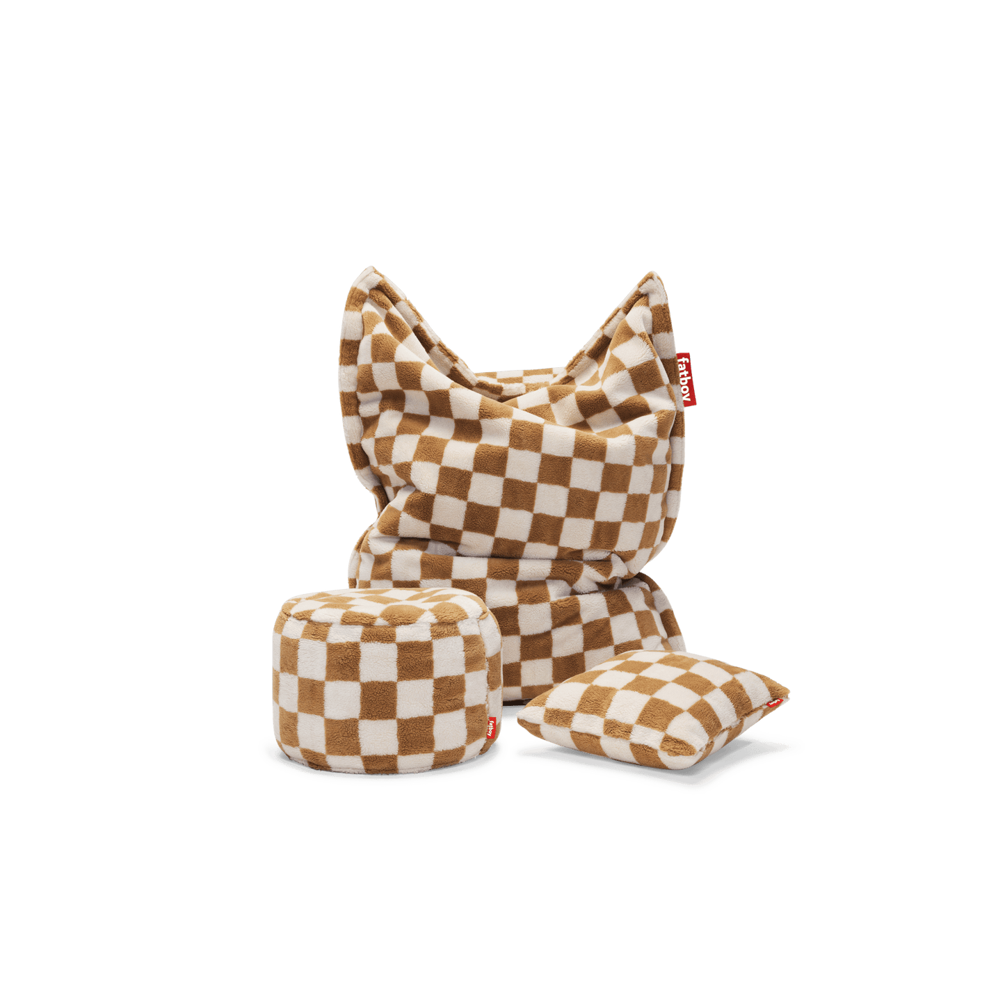 Fatboy Original Slim Teddy Bean Bag Chess Almond Cream