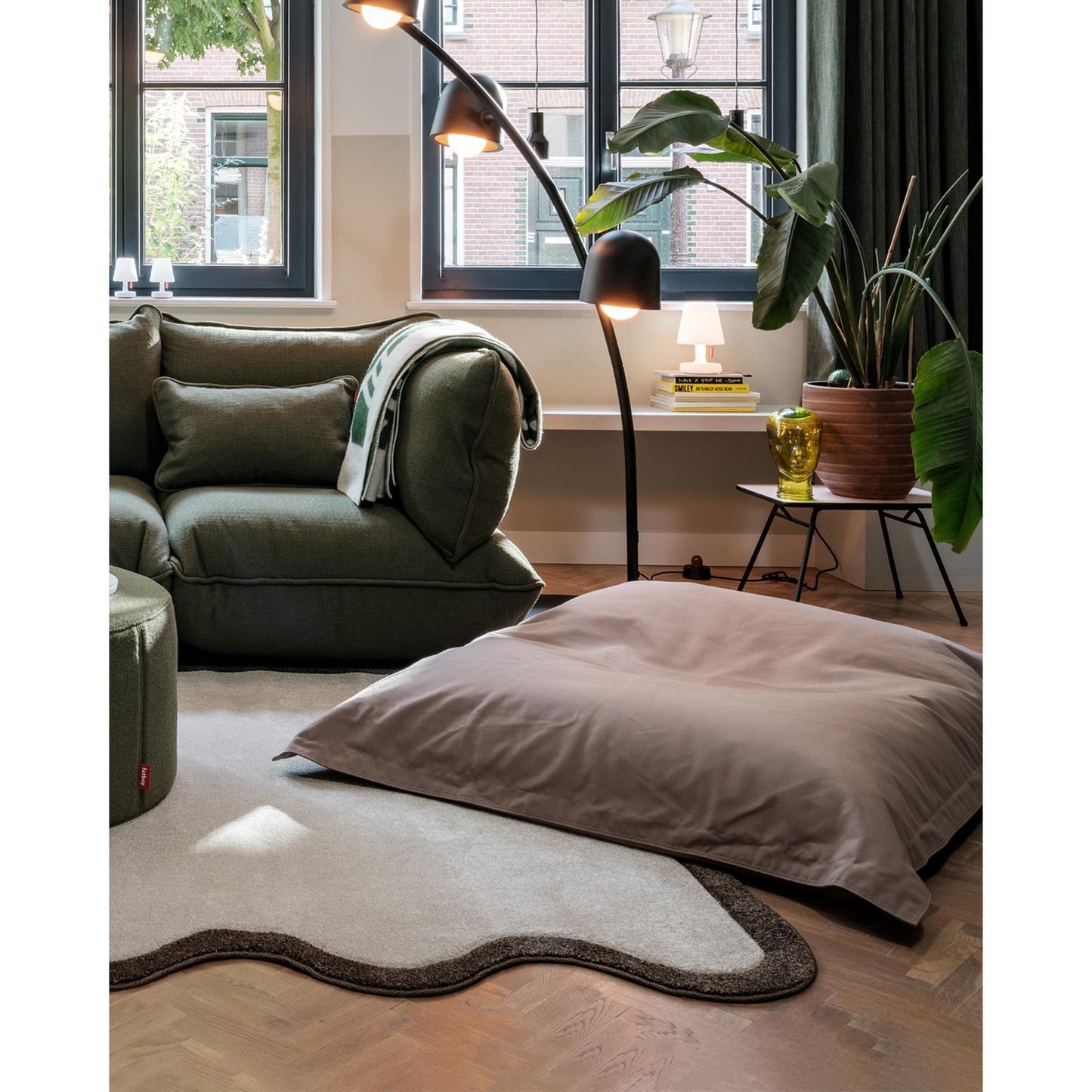 Fatboy The Original Recycled Canvas Bean Bag Taupe Grey