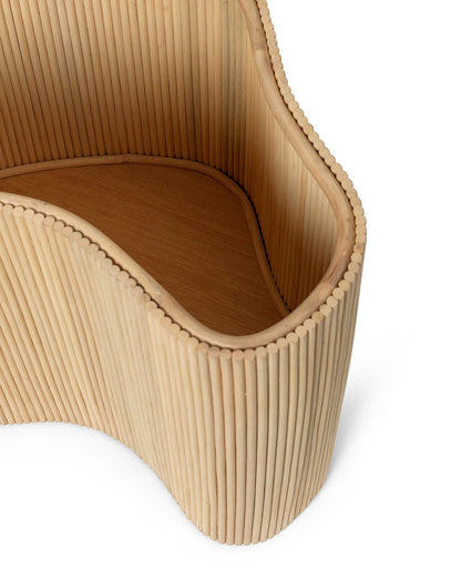 Isola storage table, 50 cm, natural