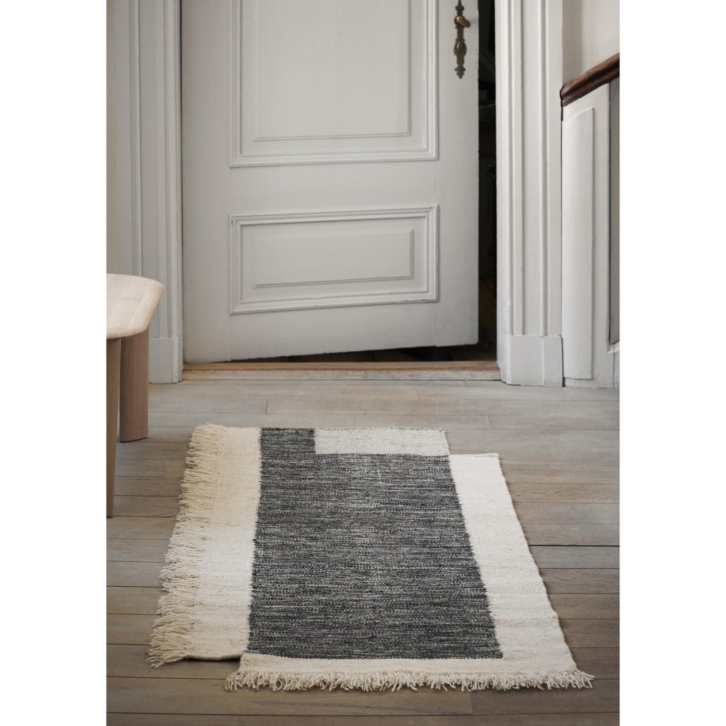 Ferm Living Counter Floor Runner 80x200 cm Charcoal/ Off White