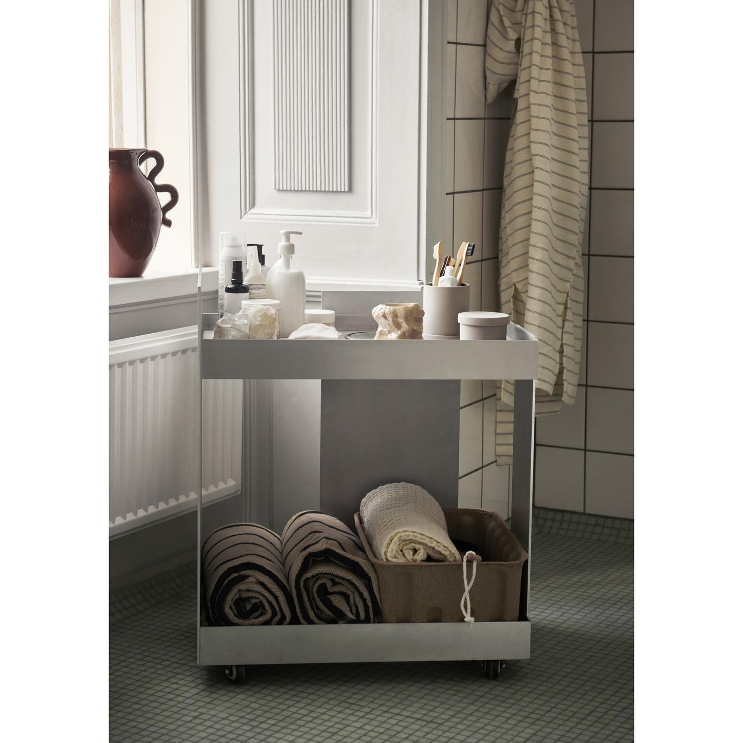 Ferm Living Storage Trolley Aluminum