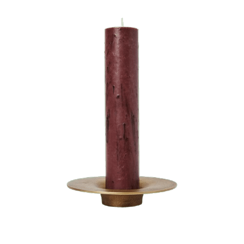 Ferm Living Soothe Block Candlestick Brass