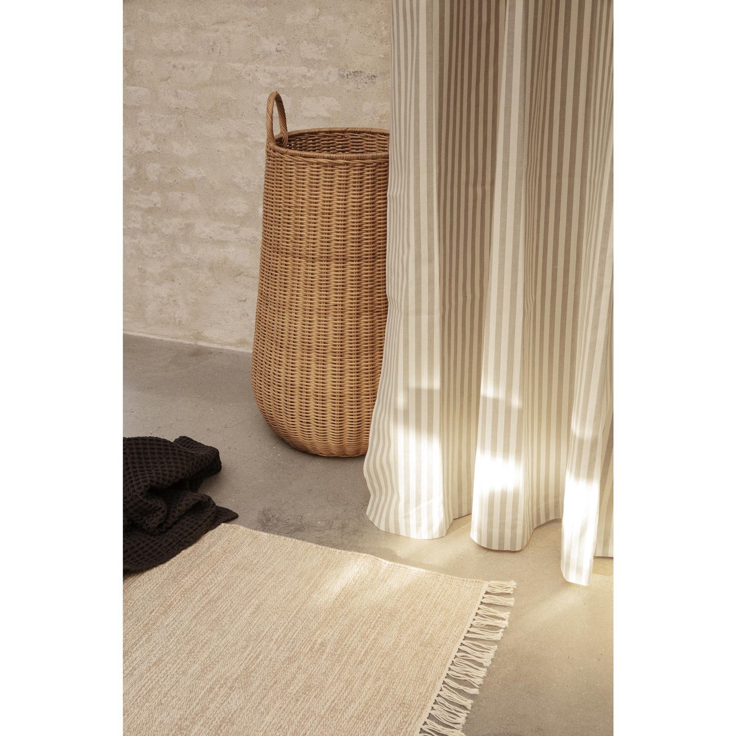 Ferm Living Braided Laundry Hamper Natural
