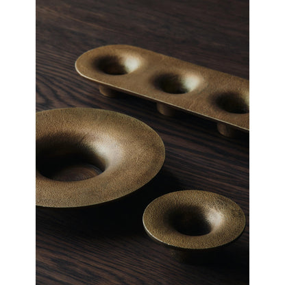 Ferm Living Soothe Block Candlestick Brass