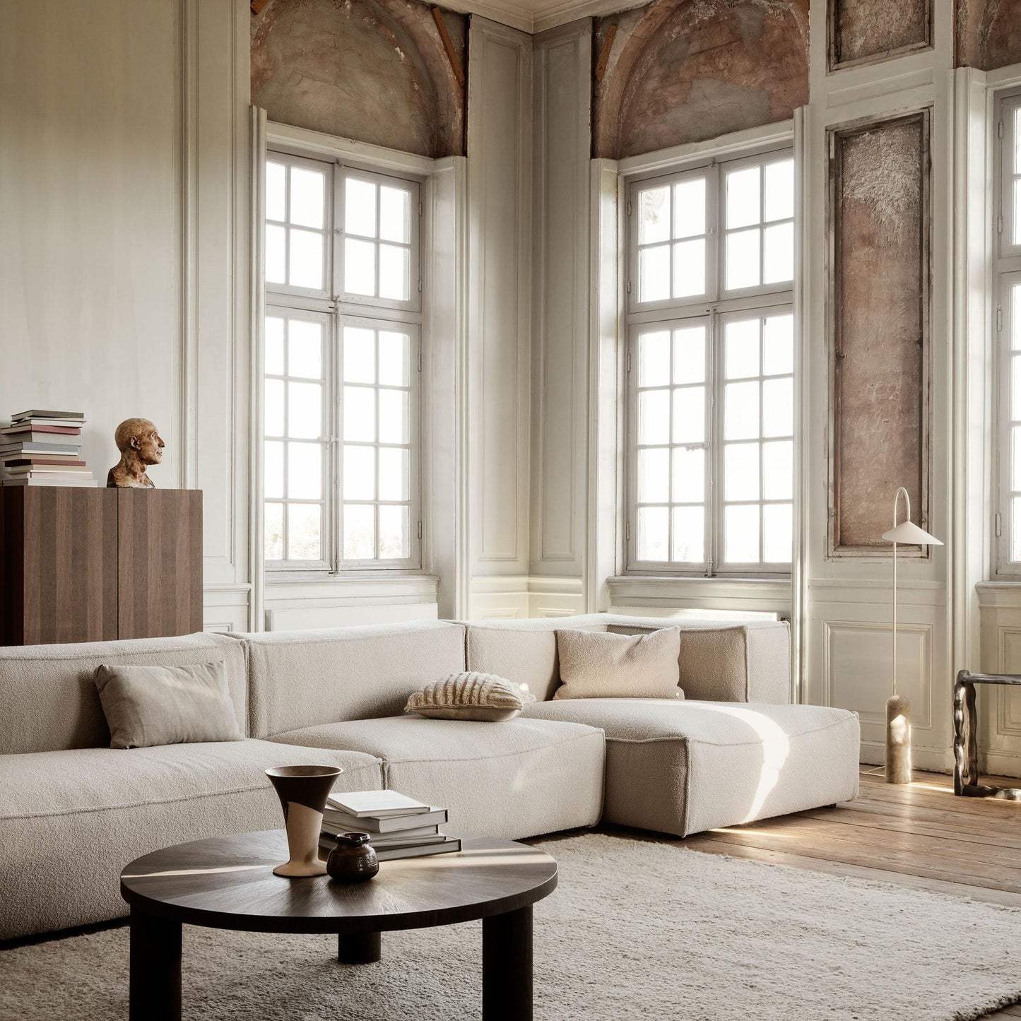 Ferm Living Catena Sofa Armrest R L401 Cotton Linen Natural