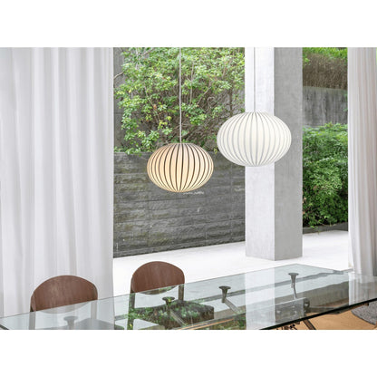 Established & Sons FILIGRANA LIGHT S3 Ellipse Pendant Ø37 Red Canes