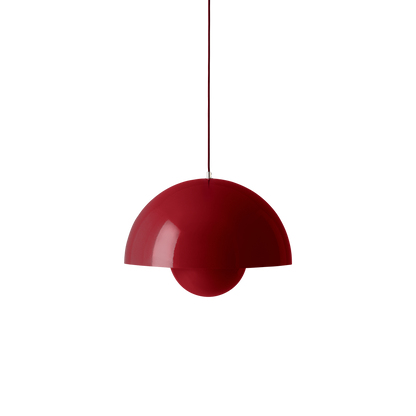 Flowerpot VP2 Pendant Lamp by &tradition #Vermilion Red