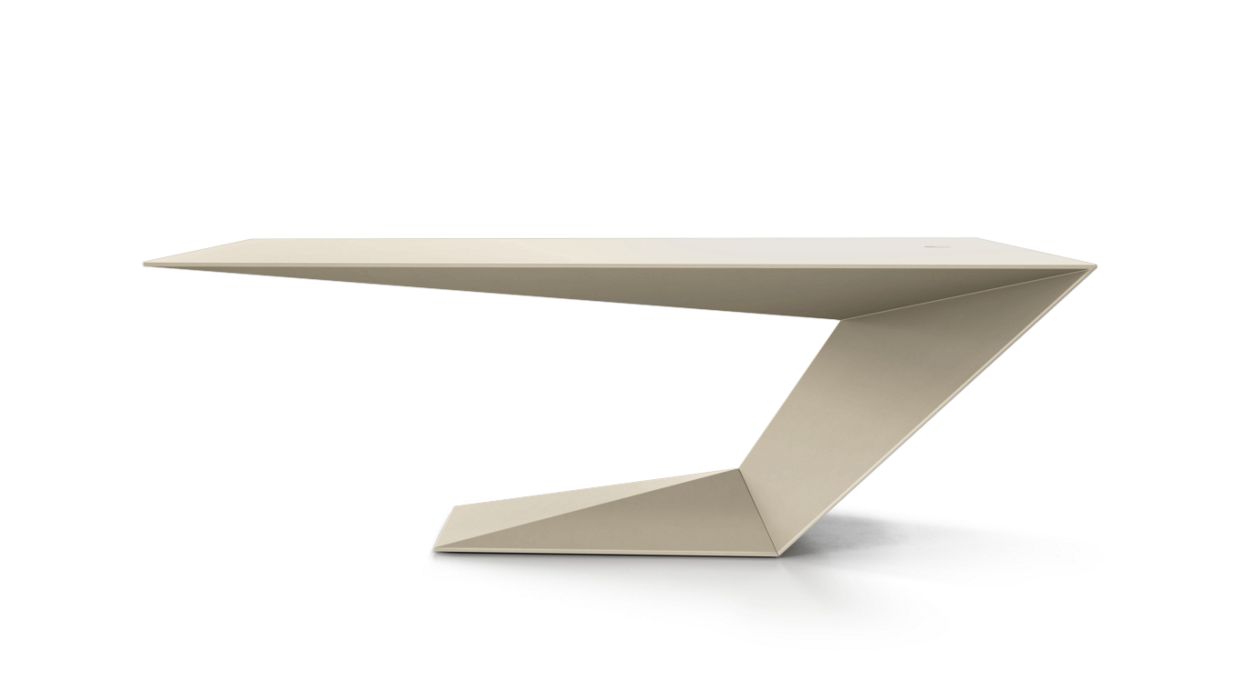 Furtif Large Desk by Roche Bobois #Matte / Tenax lacquer/Cinnamon
