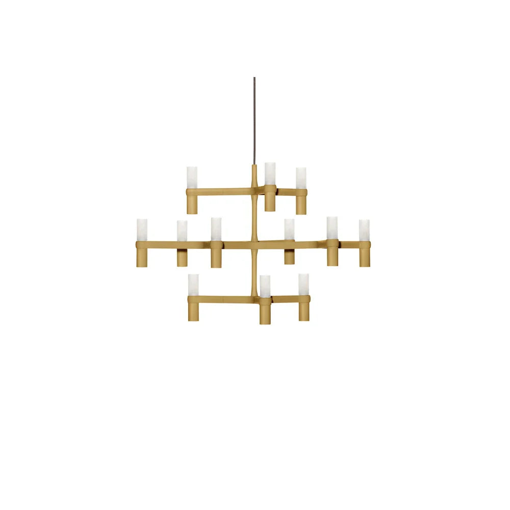 Crown Minor - Die Cast Aluminium Chandelier by Nemo #Gold painted