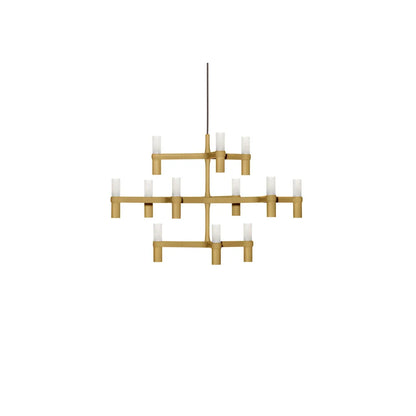 Crown Minor - Die Cast Aluminium Chandelier by Nemo #Gold painted