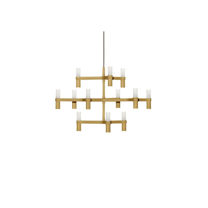 Crown Minor - Die Cast Aluminium Chandelier by Nemo #Gold painted