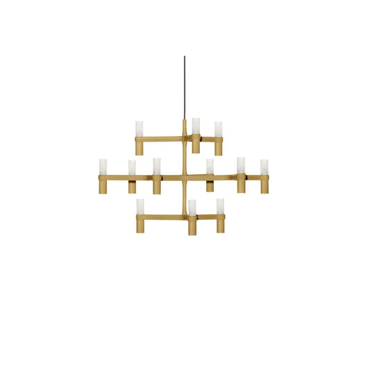 Crown Minor - Die Cast Aluminium Chandelier by Nemo #Gold painted