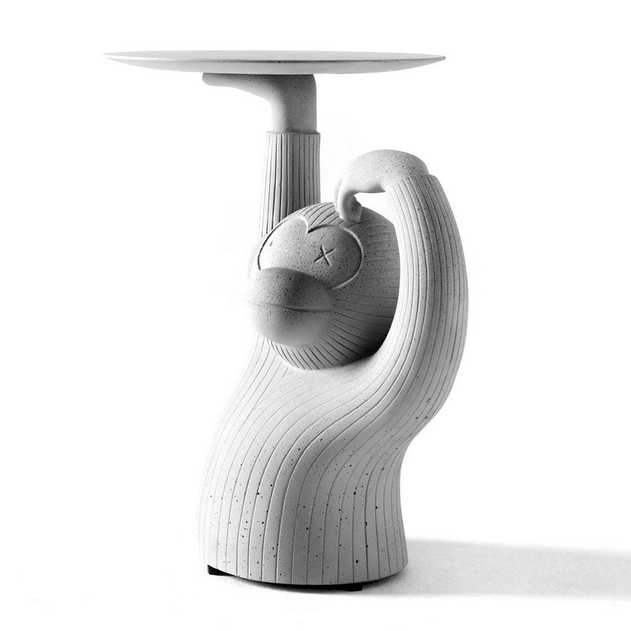 Round Concrete Side Table Monkey by Bd Barcelona Design #Grey