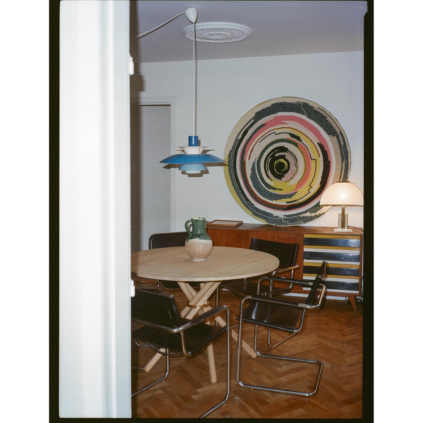 Eberhart Hector 105 Dining Table Light Concrete/Light Oak