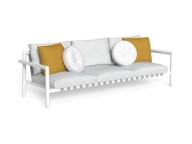 LAKE - 3 seater fabric garden sofa with removable cover by Talenti
