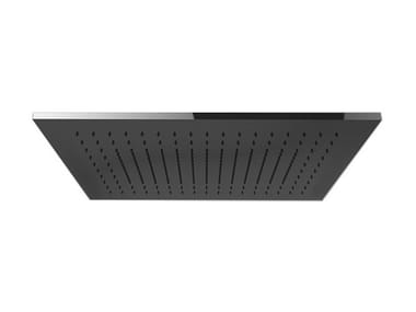 AFILO - Ceiling mounted rectangular overhead shower with chromotherapy by Gessi