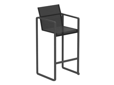 ALURA - High Batyline¢ç garden stool with back by Royal Botania