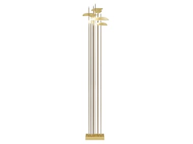 ANODINE - LED brass floor lamp by Paolo Castelli