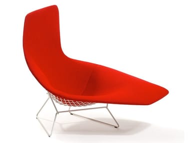Bertoia - Upholstered Fabric Chaise Longue